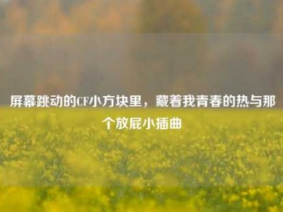 屏幕跳动的CF小方块里，藏着我青春的热与那个放屁小插曲