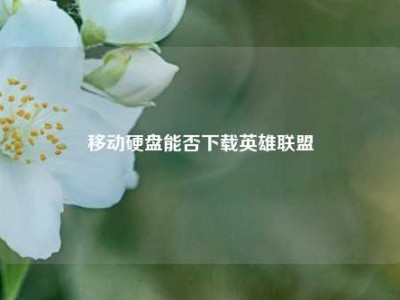 移动硬盘能否下载英雄联盟