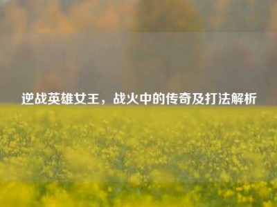 逆战英雄女王，战火中的传奇及打法解析