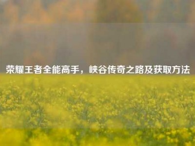 荣耀王者全能高手，峡谷传奇之路及获取方法