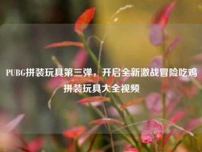 PUBG拼装玩具第三弹，开启全新激战冒险吃鸡拼装玩具大全视频