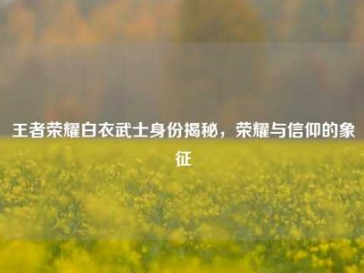 王者荣耀白衣武士身份揭秘，荣耀与信仰的象征