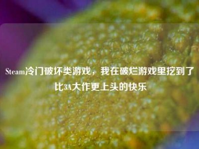 Steam冷门破坏类游戏，我在破烂游戏里挖到了比3A大作更上头的快乐