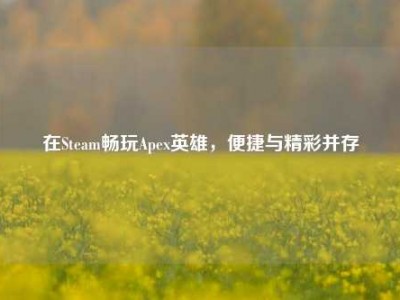 在Steam畅玩Apex英雄，便捷与精彩并存