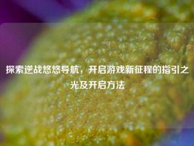 探索逆战悠悠导航，开启游戏新征程的指引之光及开启方法