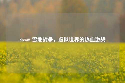 Steam 雪地战争，虚拟世界的热血激战