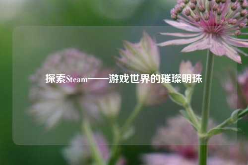 探索Steam——游戏世界的璀璨明珠