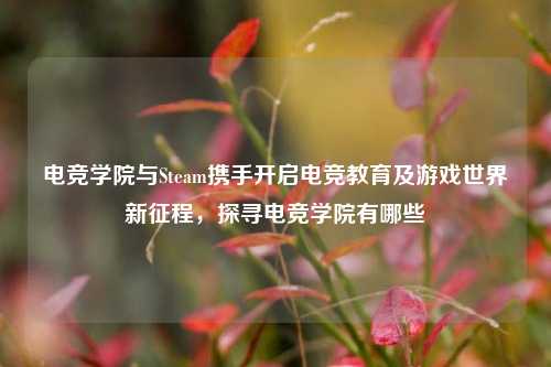 电竞学院与Steam携手开启电竞教育及游戏世界新征程,探寻电竞学院有哪些