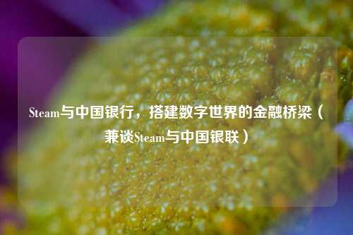 Steam与中国银行,搭建数字世界的金融桥梁(兼谈Steam与中国银联)