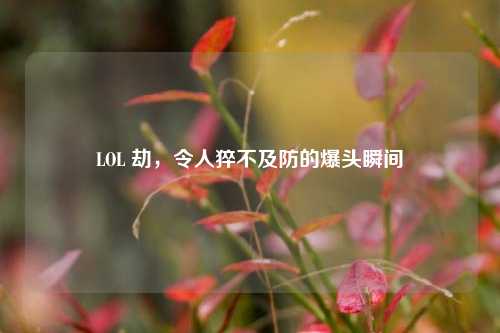 LOL 劫,令人猝不及防的爆头瞬间