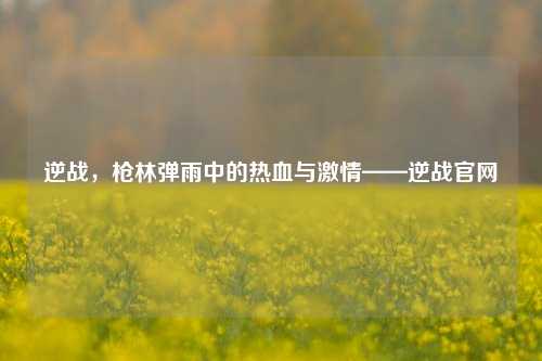 逆战,枪林弹雨中的热血与激情——逆战官网