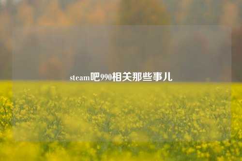 steam吧990相关那些事儿