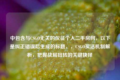 中包含与CSGO无关的仪征个人二手房网,以下是纠正错误后生成的标题,,CSGO买活机制解析,把握战局扭转的关键抉择