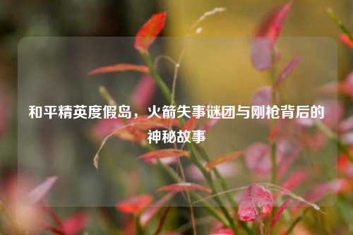 和平精英度假岛,火箭失事谜团与刚枪背后的神秘故事