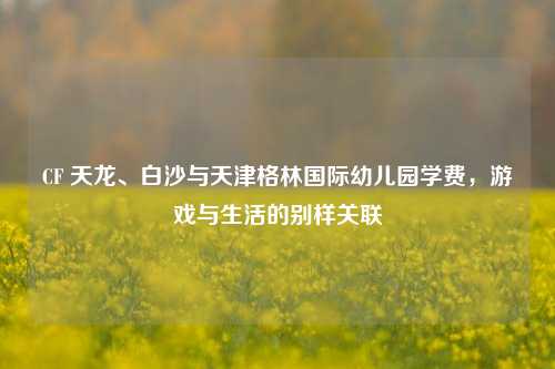 CF 天龙、白沙与天津格林国际幼儿园学费，游戏与生活的别样关联