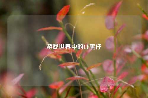 游戏世界中的CF黑仔
