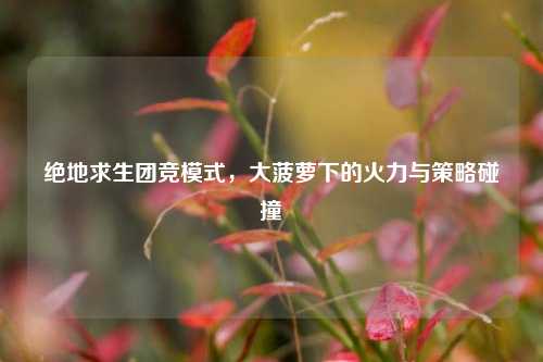 绝地求生团竞模式,大菠萝下的火力与策略碰撞