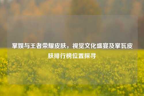 掌娱与王者荣耀皮肤，视觉文化盛宴及掌瓦皮肤排行榜位置探寻