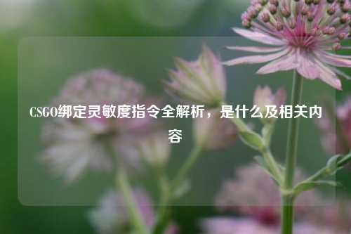 CSGO绑定灵敏度指令全解析,是什么及相关内容