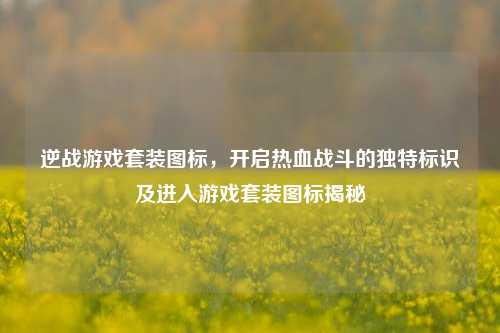 逆战游戏套装图标，开启热血战斗的独特标识及进入游戏套装图标揭秘
