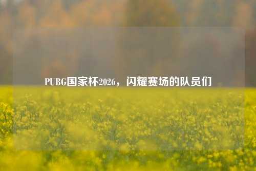 PUBG国家杯2026，闪耀赛场的队员们