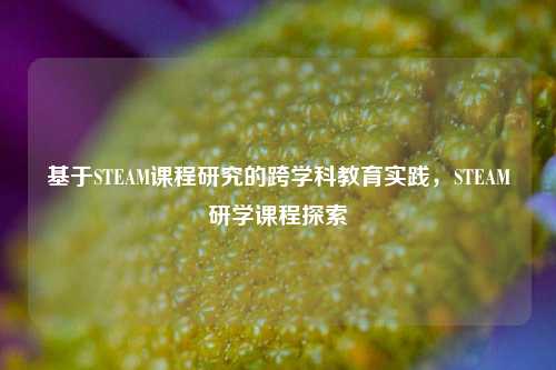 基于STEAM课程研究的跨学科教育实践,STEAM研学课程探索