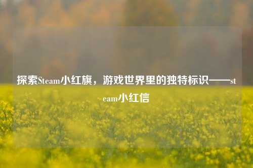 探索Steam小红旗，游戏世界里的独特标识——steam小红信