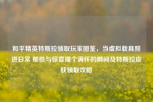 和平精英特斯拉领取玩家图鉴，当虚拟载具照进日常 那些与惊喜撞个满怀的瞬间及特斯拉皮肤领取攻略