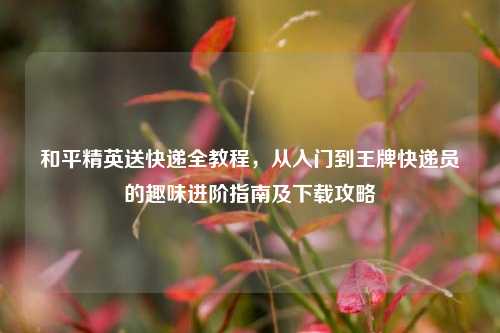 和平精英送快递全教程，从入门到王牌快递员的趣味进阶指南及下载攻略