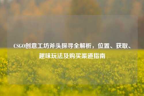 CSGO创意工坊斧头探寻全解析,位置、获取、趣味玩法及购买渠道指南