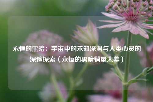 永恒的黑暗:宇宙中的未知深渊与人类心灵的深邃探索(永恒的黑暗销量太差)