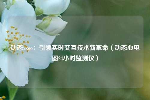 动态xxoo:引领实时交互技术新革命(动态心电图24小时监测仪)